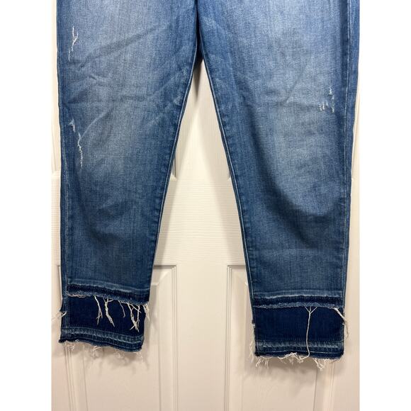 Hudson Denim Zoeey High Rise Straight Crop Double Step Jean Women's size 30 - Picture 3 of 7
